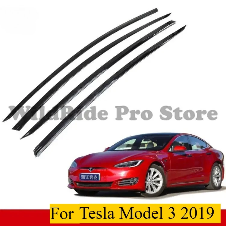 1 set Precision Crafted 4-Piece Rain Guard Window Visor for Tesla Model 3 2019+ - Water Transfer Printing, UV-Resistant OEM Fit
1 set Precision Crafted 4-Piece Rain Guard Window Visor for Tesla Model 3 2019+ - Water Transfer Printing, UV-Resistant OEM Fit