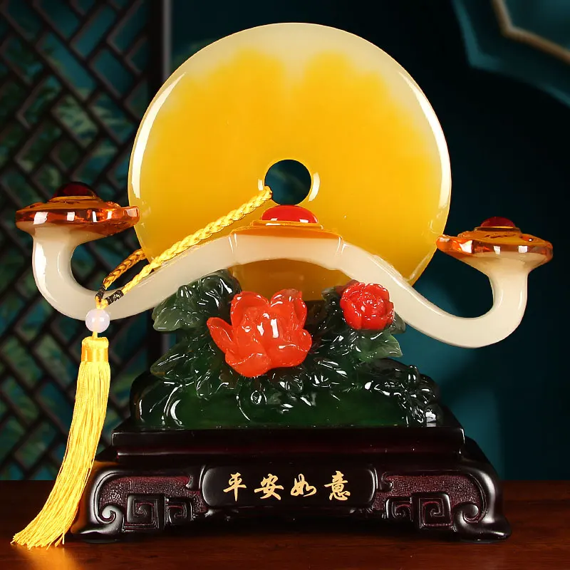 Peaceful buckle Ruyi ornaments, home living room wine cabinet TV cabinet antique shelves, partition cabinet new house decoration
Peaceful buckle Ruyi ornaments, home living room wine cabinet TV cabinet antique shelves, partition cabinet new house decoration