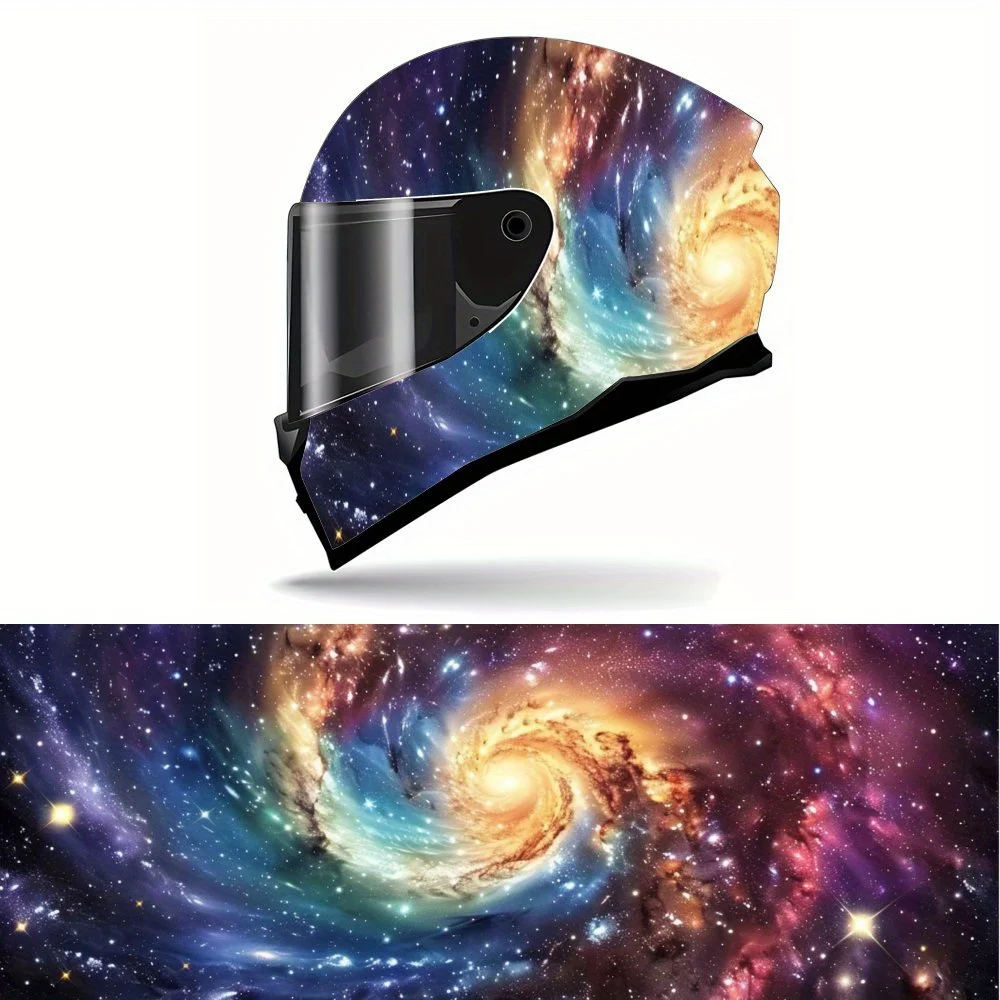 Vortex Starry Sky Design Full Face Helmet Painting Sticker - Waterproof Scratch Resistant Self Adhesive PVC Sheet with Artistic
Vortex Starry Sky Design Full Face Helmet Painting Sticker - Waterproof Scratch Resistant Self Adhesive PVC Sheet with Artistic