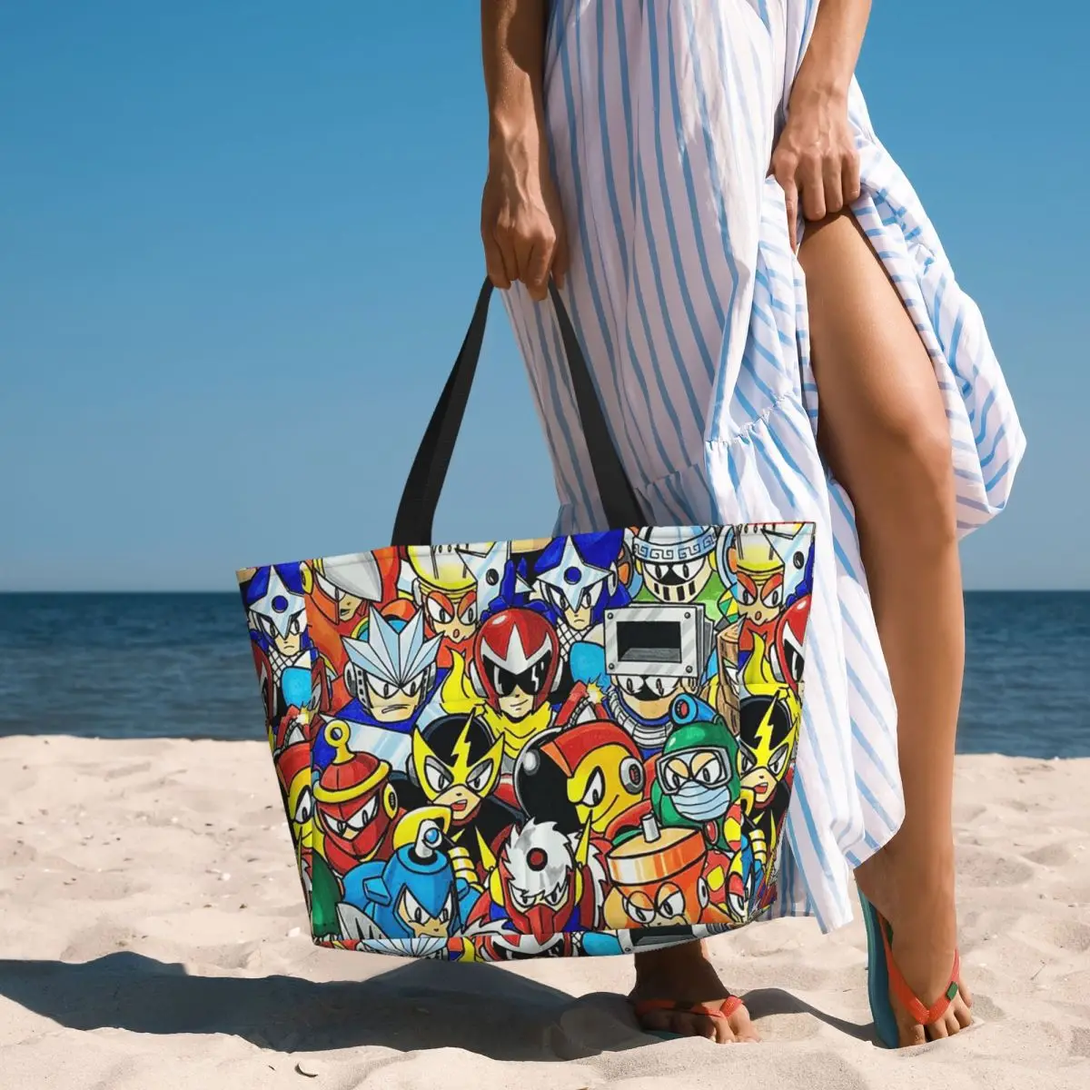 Megaman Video Game Mega Man Beach Tote Bag Sport Gym Yoga Duffle Large Tote Bag Women Travel Bag Fitness bag
Megaman Video Game Mega Man Beach Tote Bag Sport Gym Yoga Duffle Large Tote Bag Women Travel Bag Fitness bag