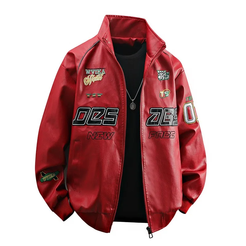 Мужская куртка из искусственной кожи в стиле ретро, свободная посадка в уличном стиле, модная повседневная удобная универсальная красивая мужская куртка высокого качества
Мужская куртка из искусственной кожи в стиле ретро, свободная посадка в уличном стиле, модная повседневная удобная универсальная красивая мужская куртка высокого качества