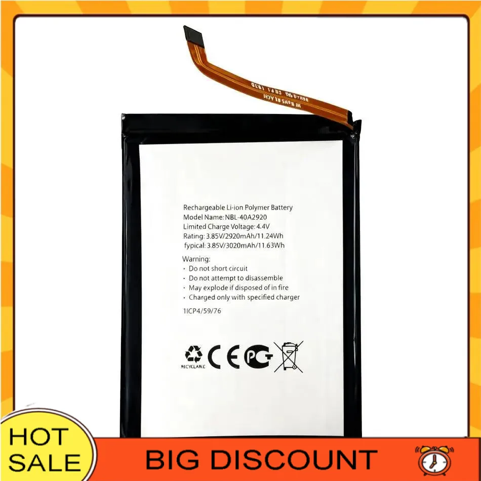 Nbl-40A2920 For TP-Link Neffos C9A TP706A TP706C Mobile Phone Battery Lightweight High Compatibility 3020Mah
Nbl-40A2920 For TP-Link Neffos C9A TP706A TP706C Mobile Phone Battery Lightweight High Compatibility 3020Mah