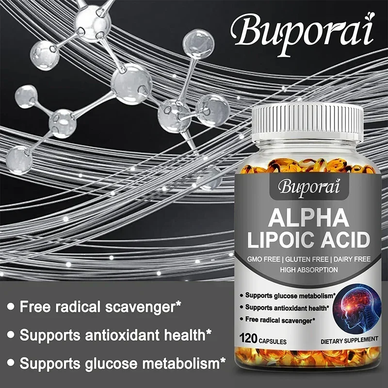 Alpha Lipoic Acid - Relaxes Nerves Pain, for Neurological Health, Supports Antioxidant Health and Sugar MetabolismSupplement
Alpha Lipoic Acid - Relaxes Nerves Pain, for Neurological Health, Supports Antioxidant Health and Sugar MetabolismSupplement