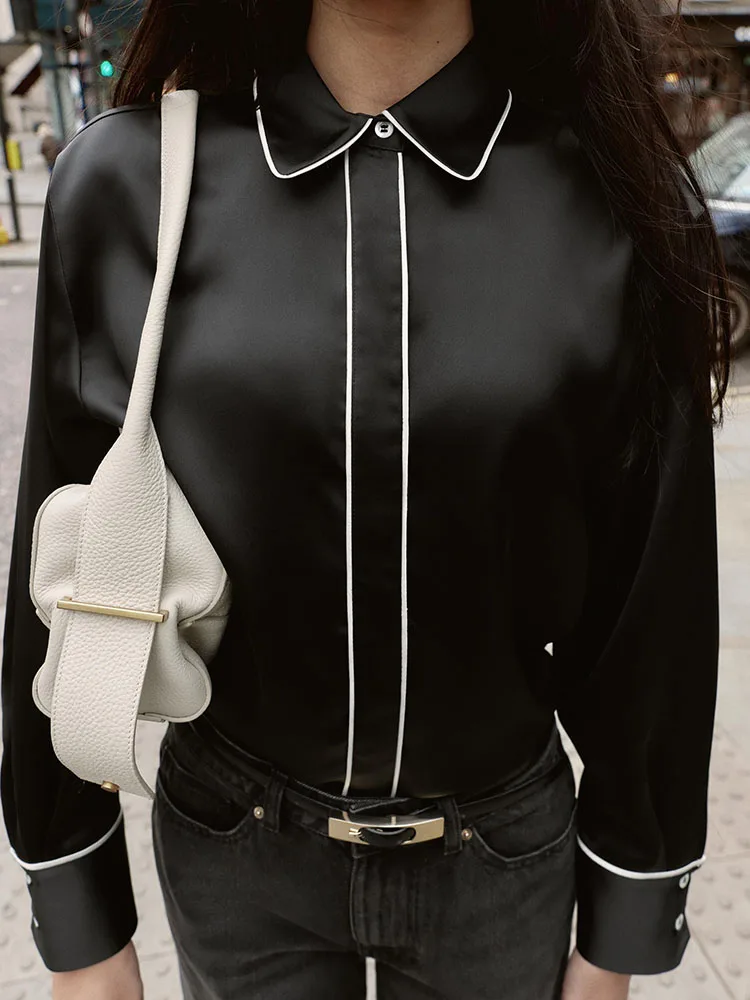 Зима 202, женская повседневная свободная шелковая атласная блузка цвета Blo irt Faionable Quali, свободная блузка для подростков
Зима 202, женская повседневная свободная шелковая атласная блузка цвета Blo irt Faionable Quali, свободная блузка для подростков