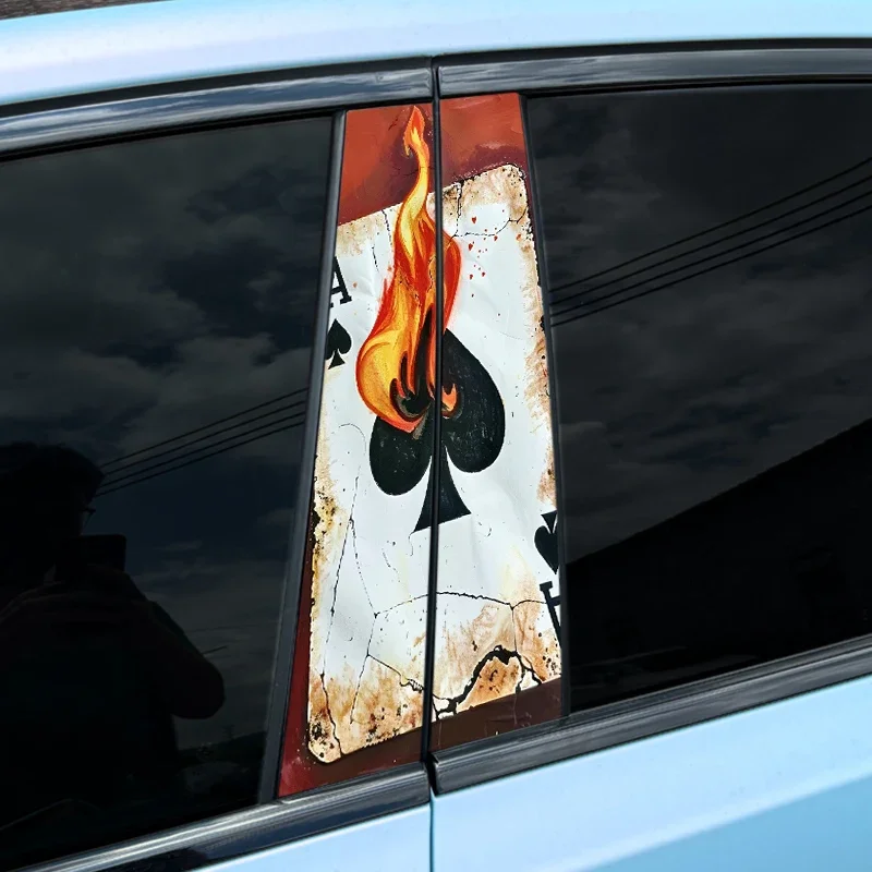 1PC Vintage Poker Car Stickers Car Doors Pillar Waterproof Decoration Cover Scratches Auto B Pillar Funny Playing Cards Decals
1PC Vintage Poker Car Stickers Car Doors Pillar Waterproof Decoration Cover Scratches Auto B Pillar Funny Playing Cards Decals