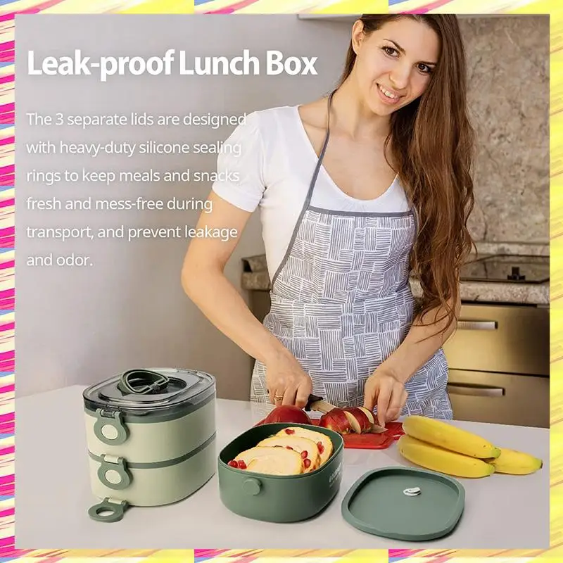 ABJJ Bento Box Adult Lunch Box, Leak-Proof, Stacking Bento Box Lunch Box,Portable Food Container Storage Boxes
ABJJ Bento Box Adult Lunch Box, Leak-Proof, Stacking Bento Box Lunch Box,Portable Food Container Storage Boxes