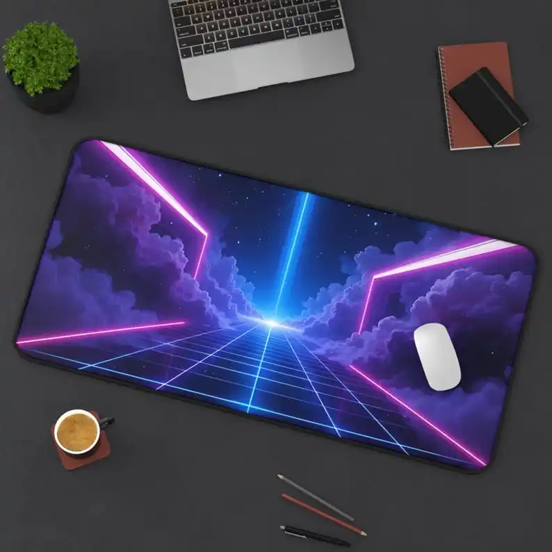 Vibrant Neon Vaporwave Style Deskmat,cute Kawaii Desktop Decoration,artistic Style Deskpad,anime Deskmat,perfect Gift for Friend
Vibrant Neon Vaporwave Style Deskmat,cute Kawaii Desktop Decoration,artistic Style Deskpad,anime Deskmat,perfect Gift for Friend