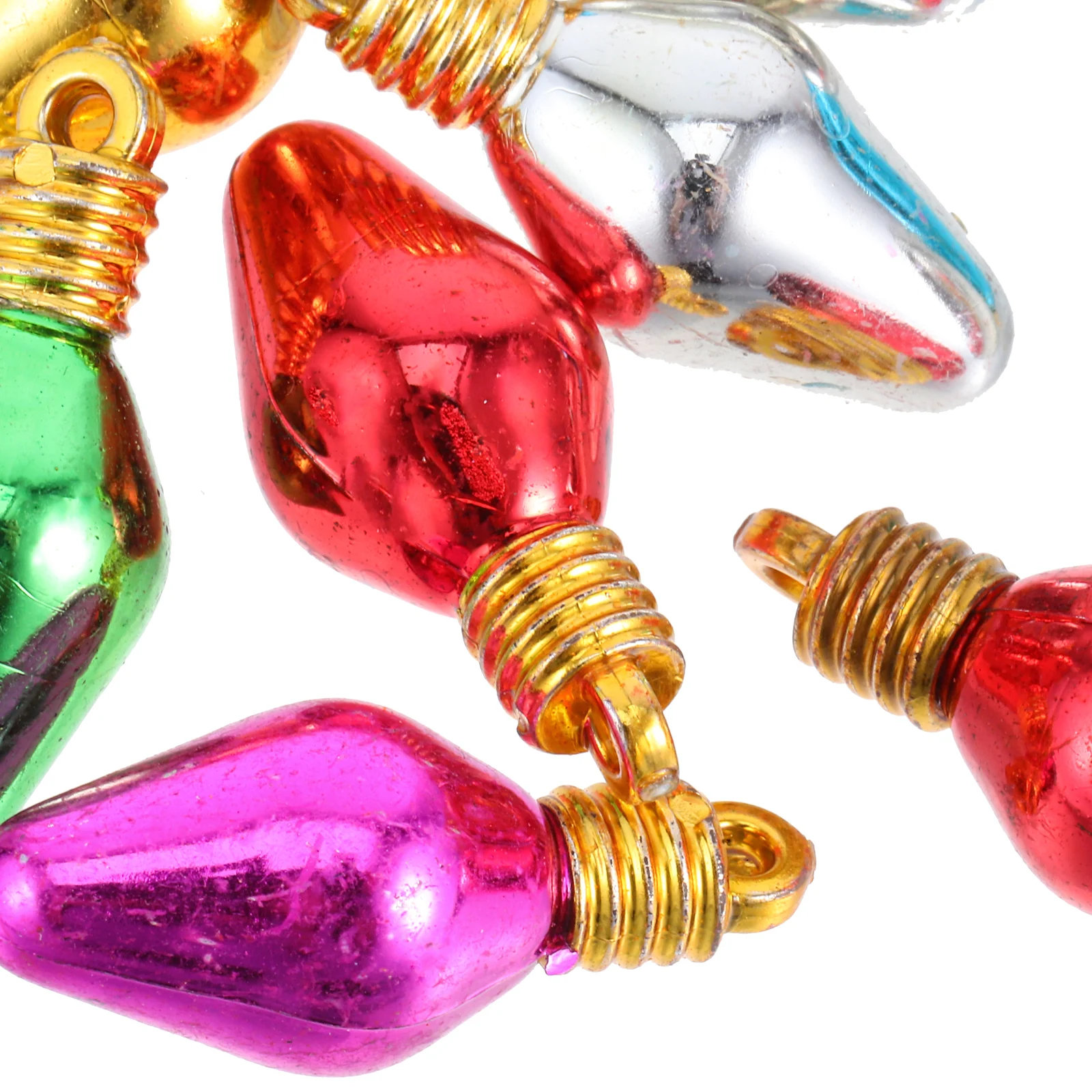 50pcs Plastic Colorful Electroplated Light Bulb Beads Holiday Decorations For Christmas Trees Garlands DIY Jewelry Projects
50pcs Plastic Colorful Electroplated Light Bulb Beads Holiday Decorations For Christmas Trees Garlands DIY Jewelry Projects