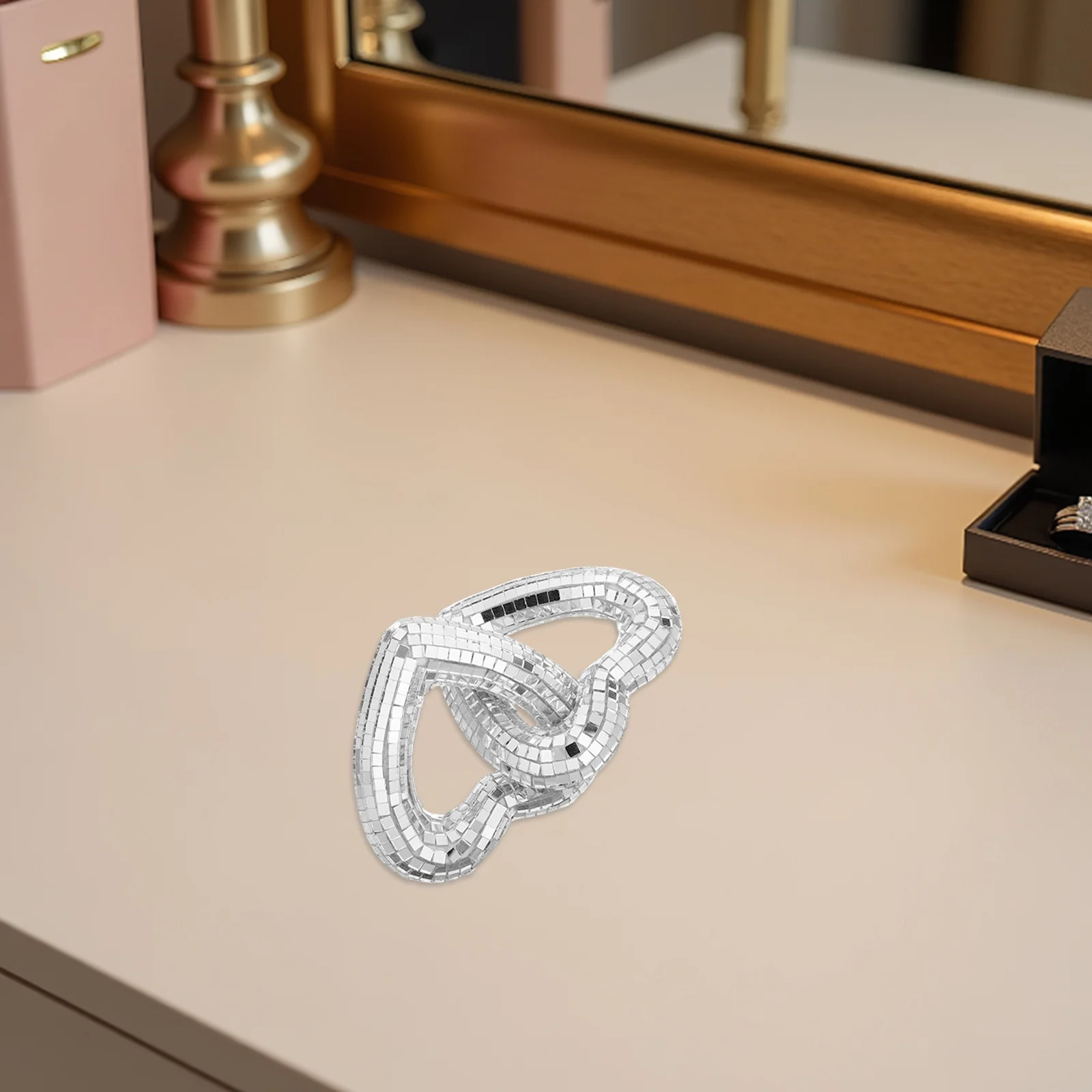 Disco Heart Mirror Ball for Home Decor - Unique Hollow Linked Hearts Design - Perfect Valentine's Day Birthday Party Table
Disco Heart Mirror Ball for Home Decor - Unique Hollow Linked Hearts Design - Perfect Valentine's Day Birthday Party Table