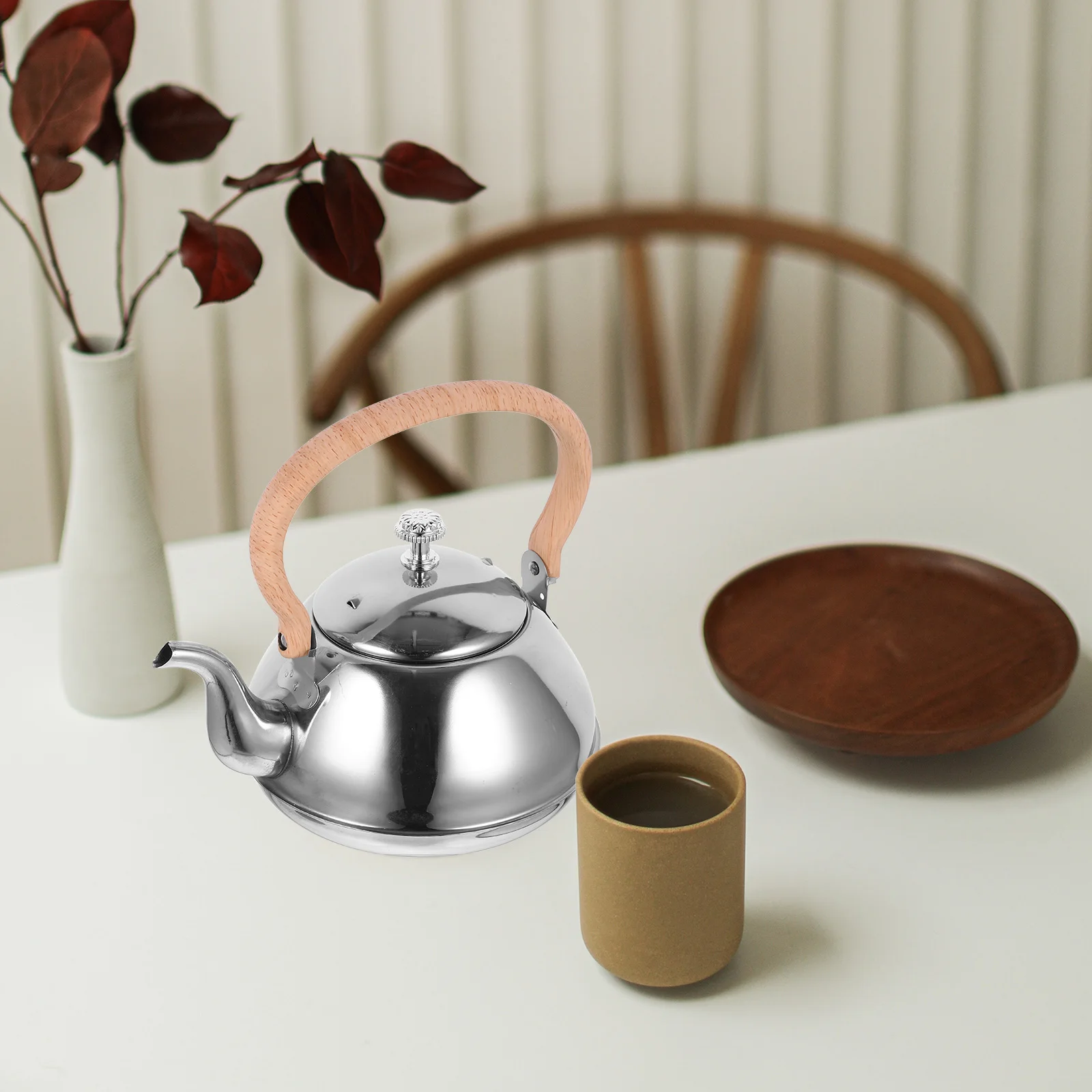 Handle Boiling Kettle Teapot Kettles Stovetop with Cover Restaurant Water Home Stainless Steel Office For
Handle Boiling Kettle Teapot Kettles Stovetop with Cover Restaurant Water Home Stainless Steel Office For