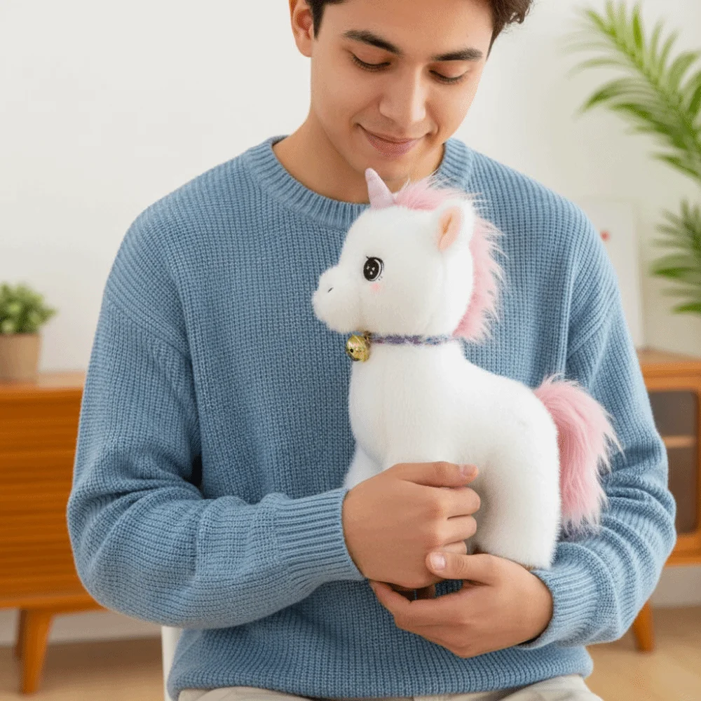 Cute Cozy Stuffed Horse Soft Realistic Lifelike Horse Horse Plushie Fine Horses Simulation Cartoon White Horse Home Deco
Cute Cozy Stuffed Horse Soft Realistic Lifelike Horse Horse Plushie Fine Horses Simulation Cartoon White Horse Home Deco