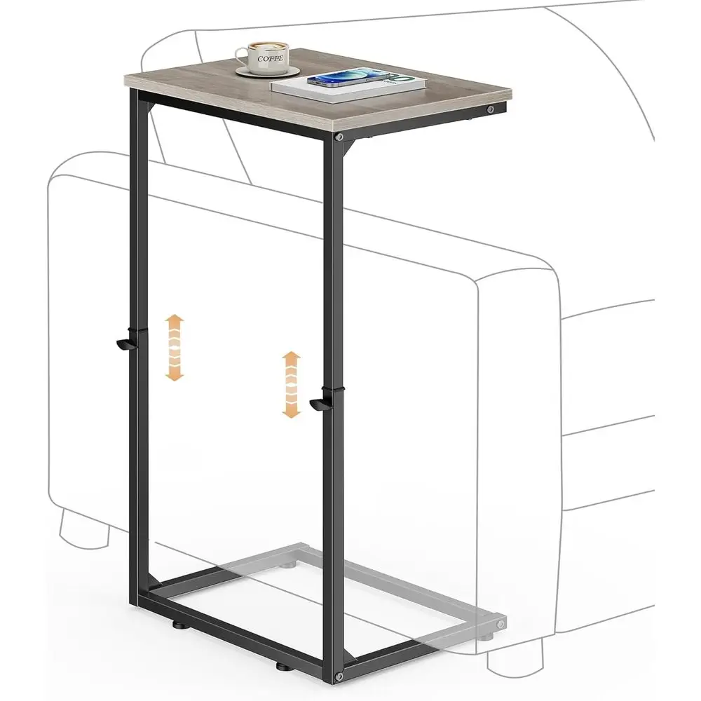 33.2 Adjustable Height C-Shaped Side Table for Small Spaces, Couch-Friendly Living Room Furniture, Greige
33.2 Adjustable Height C-Shaped Side Table for Small Spaces, Couch-Friendly Living Room Furniture, Greige