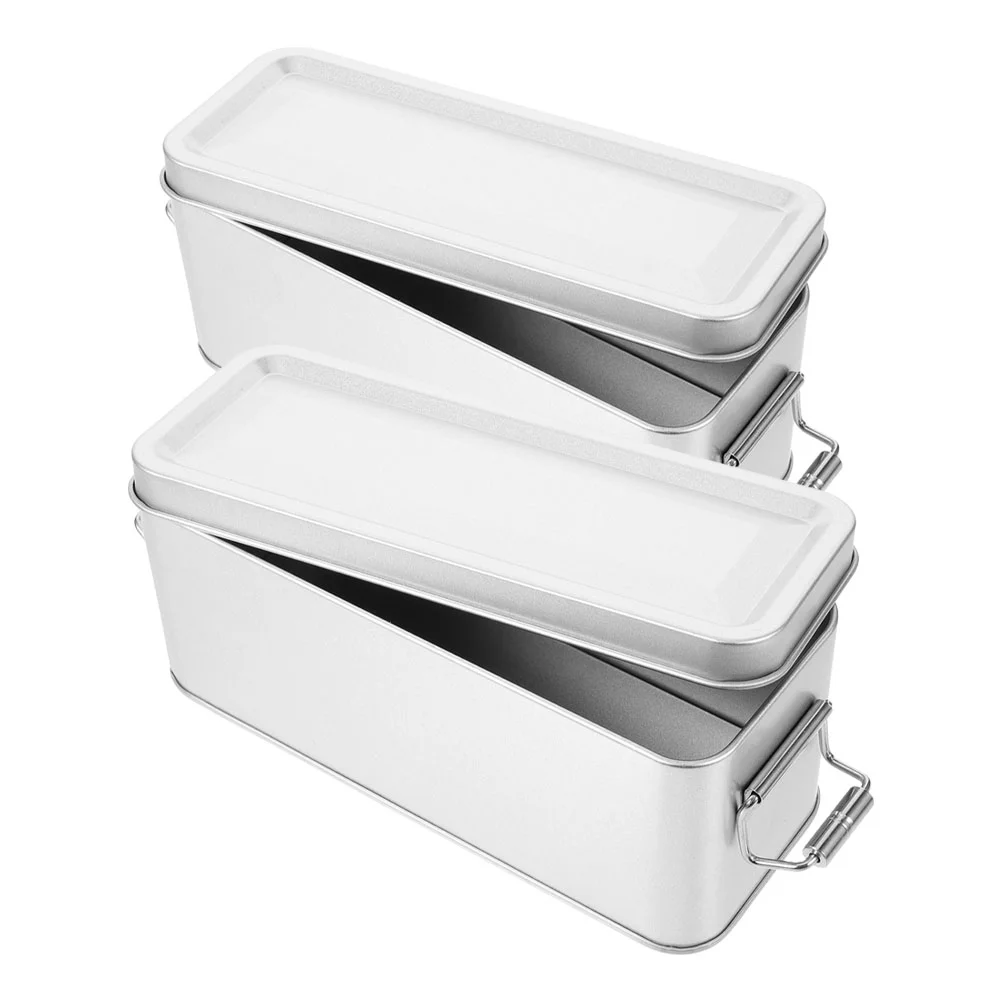 2pcs Rectangular Tinplate Boxes Metal Cookie Containers Pineapple Cake Storage Reusable Lid Small Kitchen Bakery Packaging
2pcs Rectangular Tinplate Boxes Metal Cookie Containers Pineapple Cake Storage Reusable Lid Small Kitchen Bakery Packaging