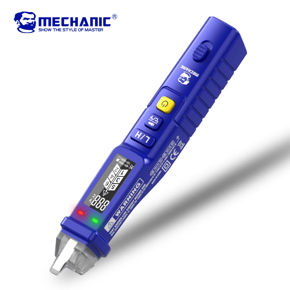MECHANIC Non-Contact Voltage Detector Electrical Tool Voltage Indicator Tester Pen Voltage Test Smart Breakpoint Finder 12-1000V
MECHANIC Non-Contact Voltage Detector Electrical Tool Voltage Indicator Tester Pen Voltage Test Smart Breakpoint Finder 12-1000V