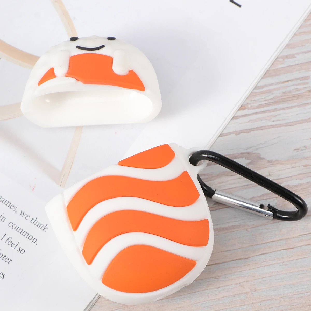 Earphone Silicone Case Salmon Sushi Shaped Protection Cover Lightweight Durable Anti Dust Scratch Proof Portable Headphone Box
Earphone Silicone Case Salmon Sushi Shaped Protection Cover Lightweight Durable Anti Dust Scratch Proof Portable Headphone Box