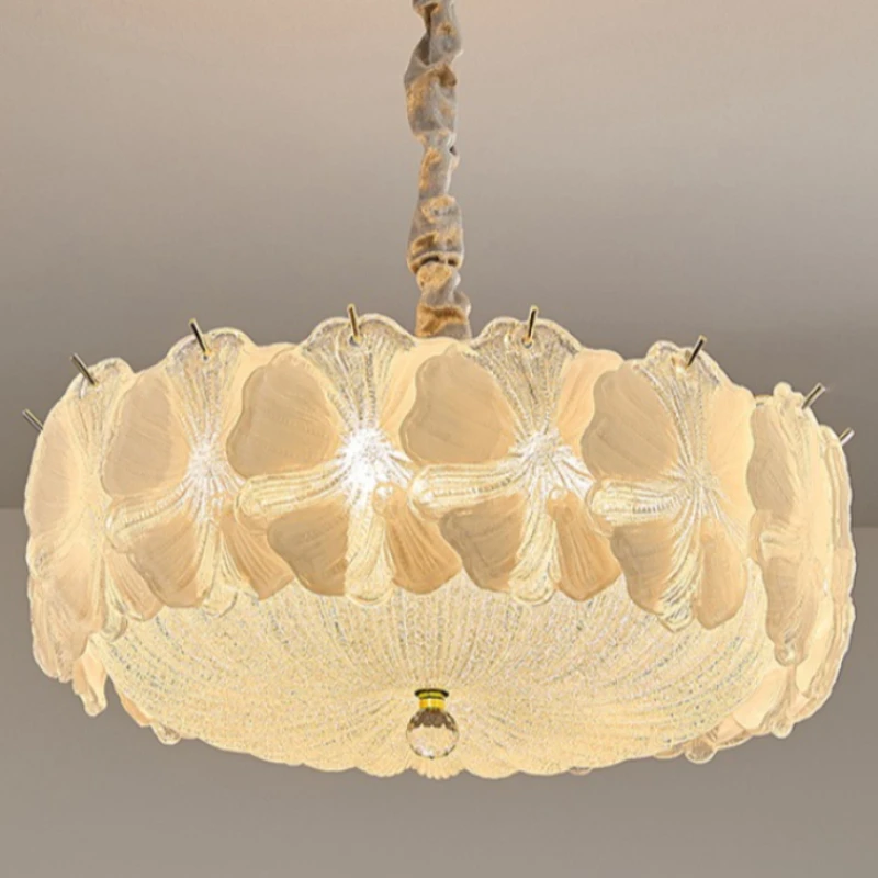 French Light Luxury Style Glass Ceiling Lights for Bedroom Parlor Atmospheric Ambiance Ornaments Originality Wall Hanging Lights
French Light Luxury Style Glass Ceiling Lights for Bedroom Parlor Atmospheric Ambiance Ornaments Originality Wall Hanging Lights