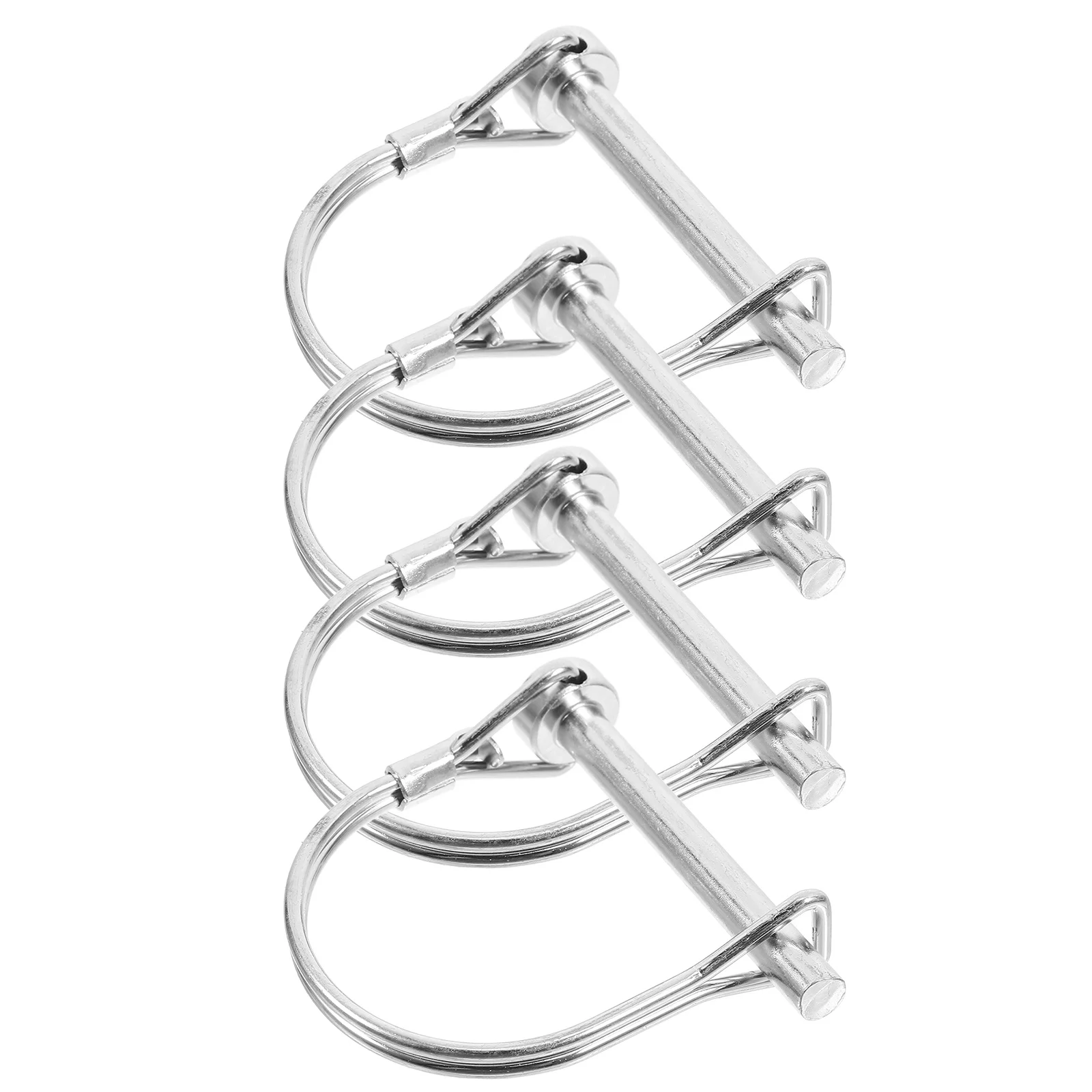 4Pcs Round Wire Locking Pin Heavy Duty Trailer Coupler Pin Quick Connect Tow Hitch Safety Lock Clip M6x50mm Trailer Supplies
4Pcs Round Wire Locking Pin Heavy Duty Trailer Coupler Pin Quick Connect Tow Hitch Safety Lock Clip M6x50mm Trailer Supplies