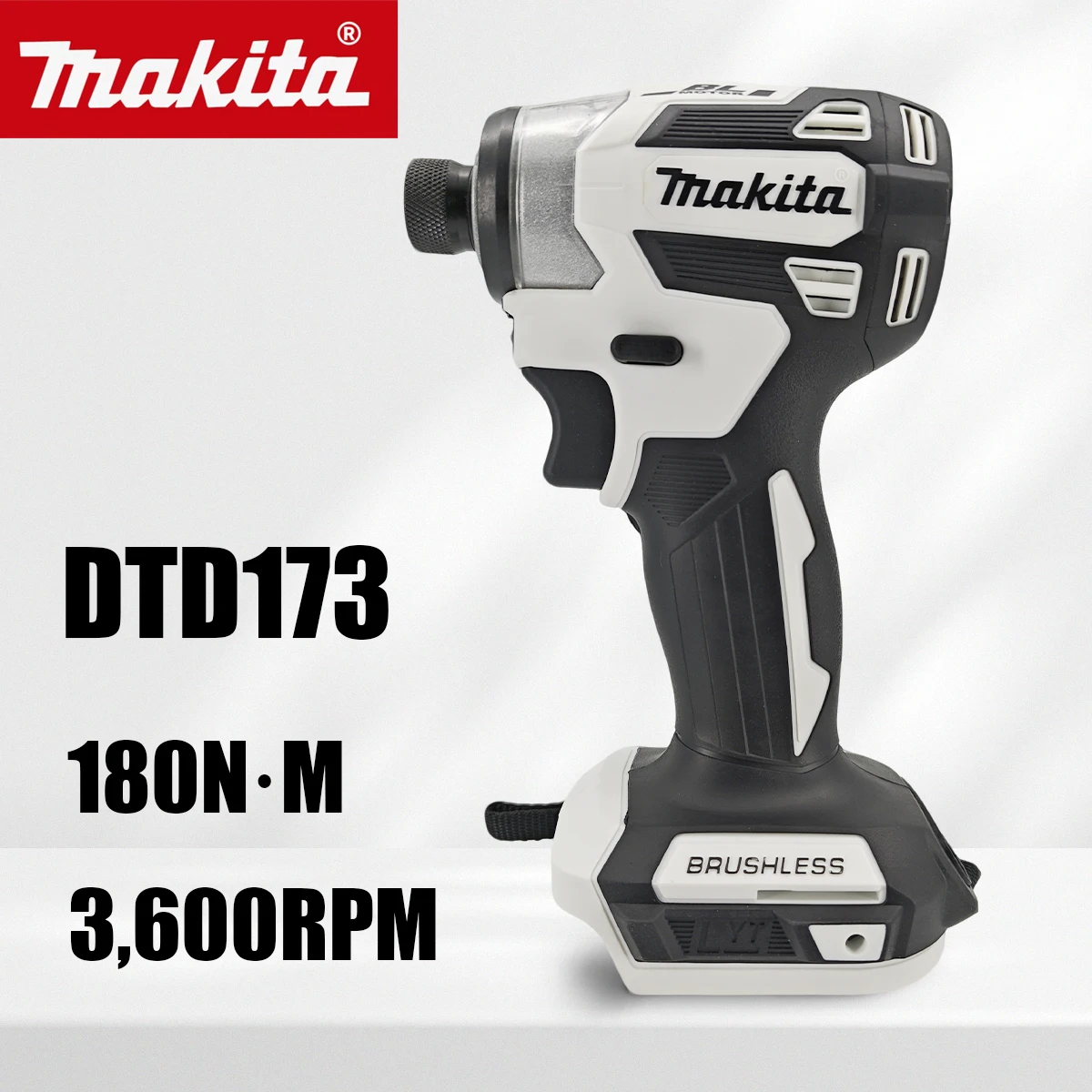 Makita 18V DTD173 White Brushless Drill Power Tool for Home Improvement And DIY 180Nm Electric Wood/Bolt/T-Mode
Makita 18V DTD173 White Brushless Drill Power Tool for Home Improvement And DIY 180Nm Electric Wood/Bolt/T-Mode