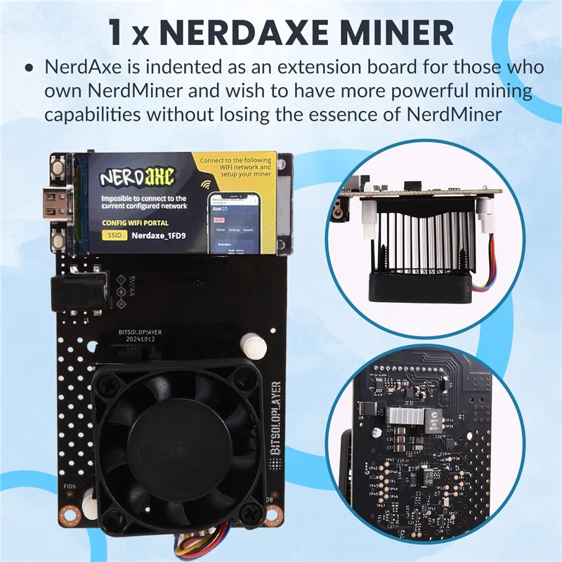 AT93-Nerdaxe Nerdminer Miner Bitaxe 500Gh/S Solo Lottery BTC Miner BM1366 ASIC Chip Lottery Mining Miner
AT93-Nerdaxe Nerdminer Miner Bitaxe 500Gh/S Solo Lottery BTC Miner BM1366 ASIC Chip Lottery Mining Miner