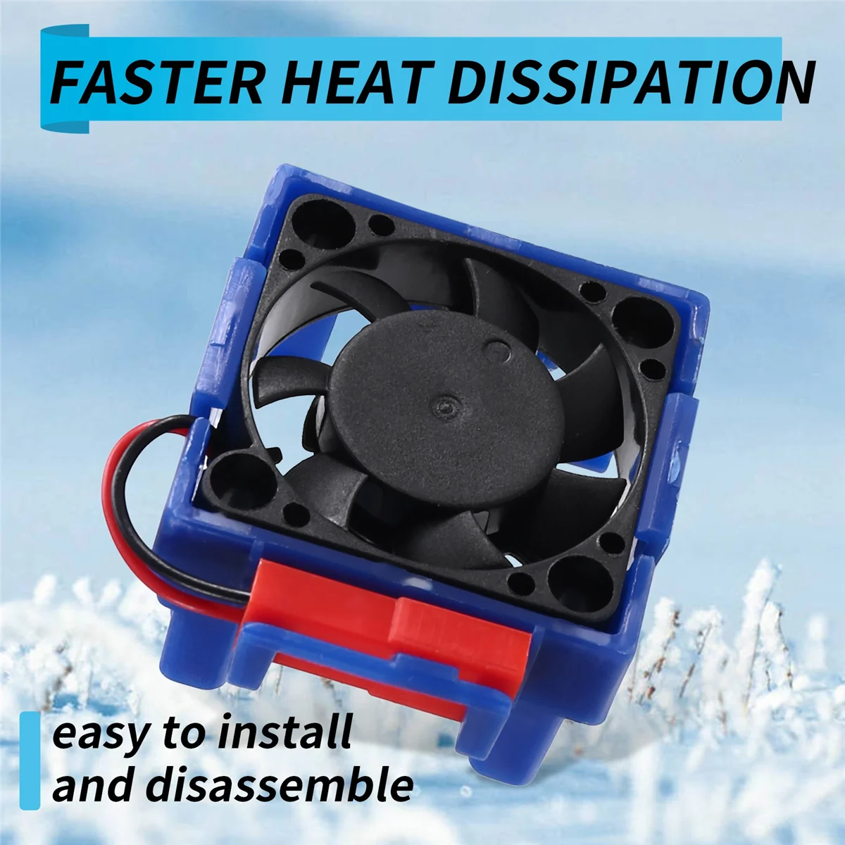 A95U VXL-3s ESC Cooling Fan and Motor Dual Fan Set Compatible with for Traxxas Slash 4x4 Stampede 4x4 Rustler Blue
A95U VXL-3s ESC Cooling Fan and Motor Dual Fan Set Compatible with for Traxxas Slash 4x4 Stampede 4x4 Rustler Blue