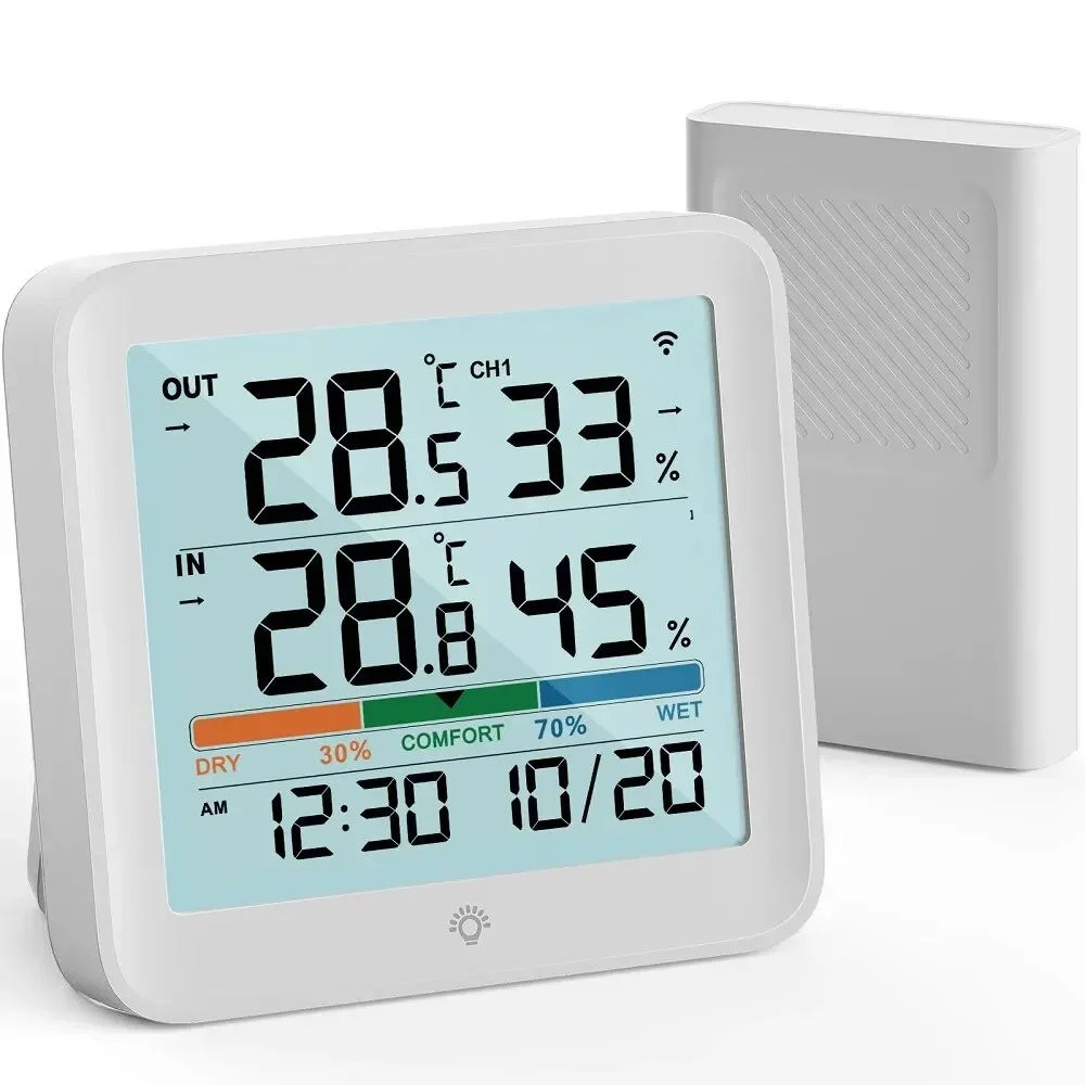 Weather Station Indoor Outdoor Wireless Thermometer Hygrometer With 1 Remote Sensor Temperature And Humidity Gauge Meter Monitor
Weather Station Indoor Outdoor Wireless Thermometer Hygrometer With 1 Remote Sensor Temperature And Humidity Gauge Meter Monitor