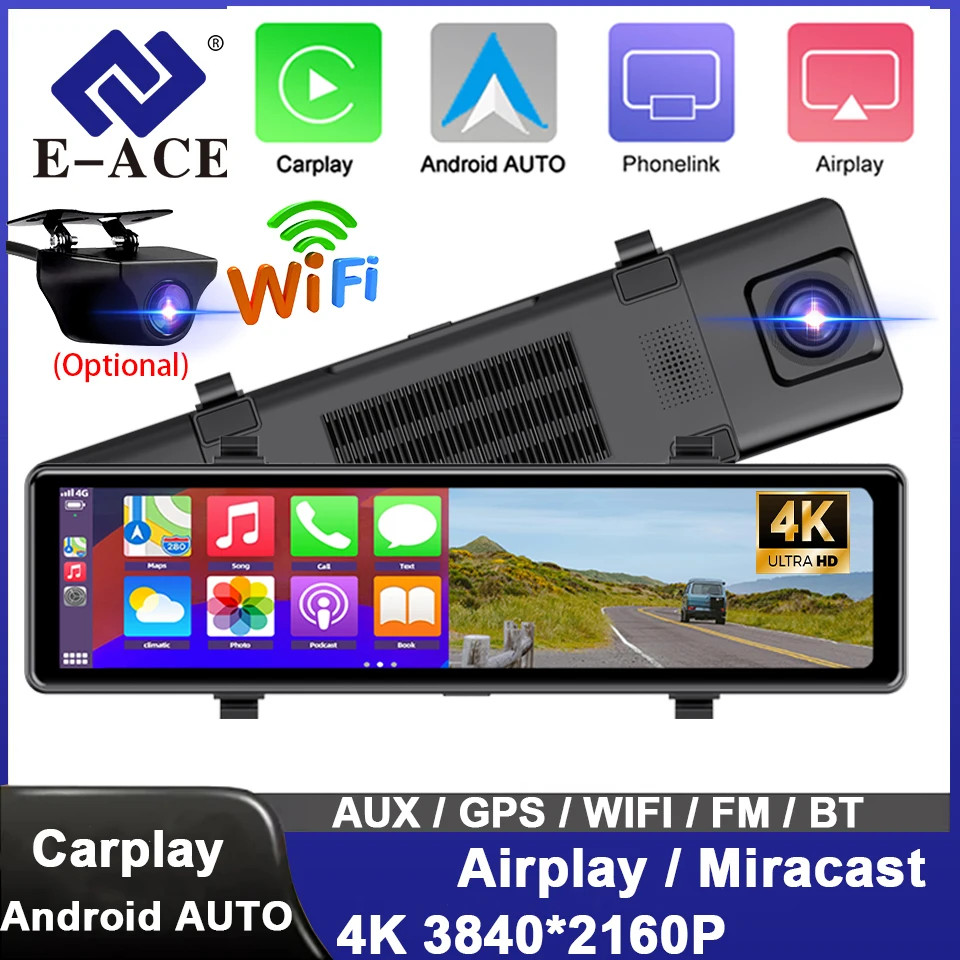 4K Видеорегистратор Автомобильный Android Carplay с 5G WIFI BT FM AUX Поддержка GPS Дополнительная 1080P Камера заднего вида Автомобильная камера Рекордер
4K Видеорегистратор Автомобильный Android Carplay с 5G WIFI BT FM AUX Поддержка GPS Дополнительная 1080P Камера заднего вида Автомобильная камера Рекордер