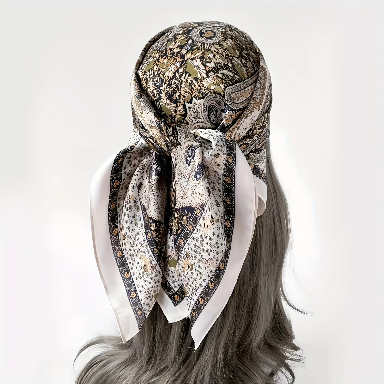 Elegant Women's Satin Square Scarf Vintage Paisley Floral Pattern Soft Silky Neck Scarf Headband Shawl Ladies Hairbands
Elegant Women's Satin Square Scarf Vintage Paisley Floral Pattern Soft Silky Neck Scarf Headband Shawl Ladies Hairbands