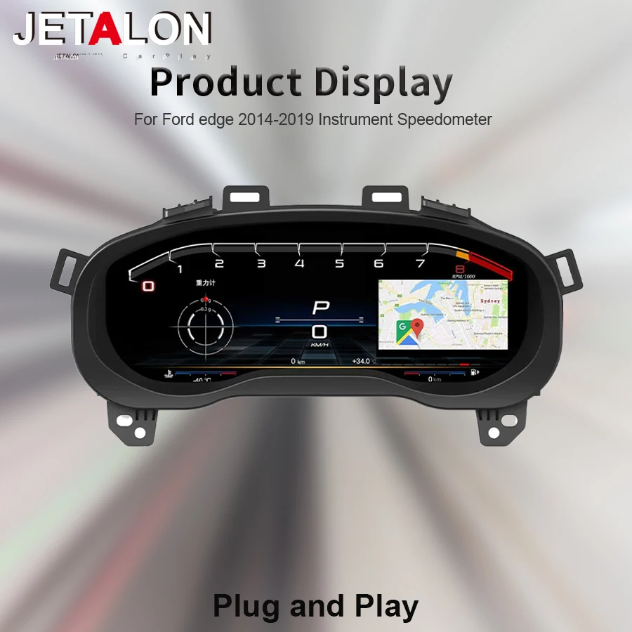 12.3inch 1920*720 Cluster Panel For Ford Edge 2014-2019 Multiple Colorful UI Definition Display Car LCD Instrument With Carpaly
12.3inch 1920*720 Cluster Panel For Ford Edge 2014-2019 Multiple Colorful UI Definition Display Car LCD Instrument With Carpaly