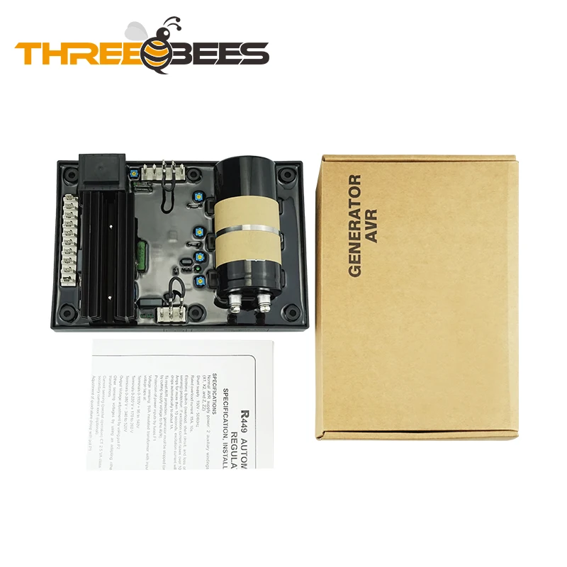 Generator Spare Parts AVR R449 Alternator Generator Automatic Voltage Regulator
Generator Spare Parts AVR R449 Alternator Generator Automatic Voltage Regulator