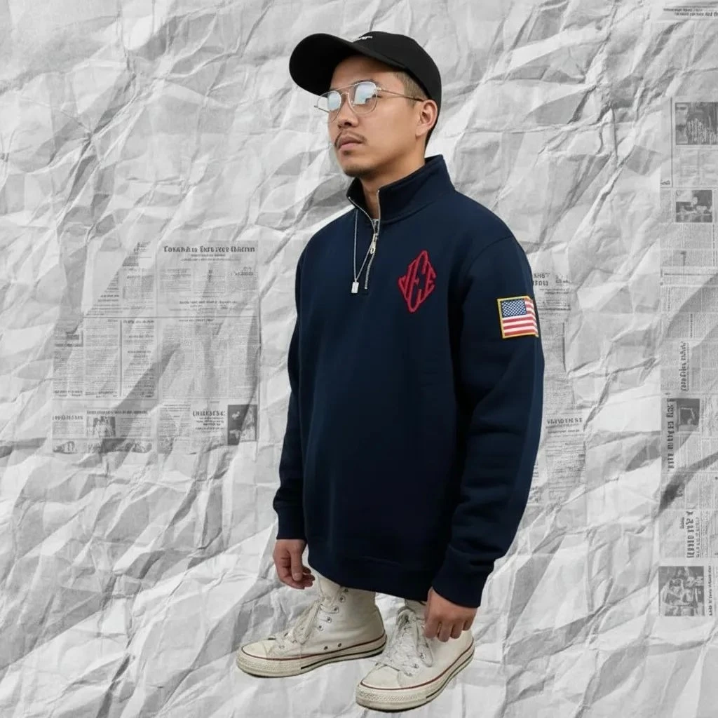 Embroidered Sweatshirt Mens Hot Sell in Stock 24 Hour Shipping Y2k Stand Collar Quarter Zip Pullover Oversize Hoodies
Embroidered Sweatshirt Mens Hot Sell in Stock 24 Hour Shipping Y2k Stand Collar Quarter Zip Pullover Oversize Hoodies