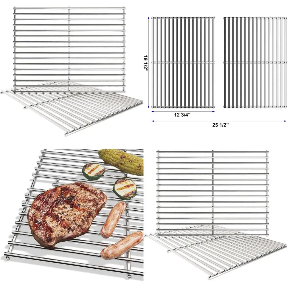 Решетки для гриля, 19,5 дюймов, замена для серии 300, набор из 2 решеток из нержавеющей стали
Решетки для гриля, 19,5 дюймов, замена для серии 300, набор из 2 решеток из нержавеющей стали