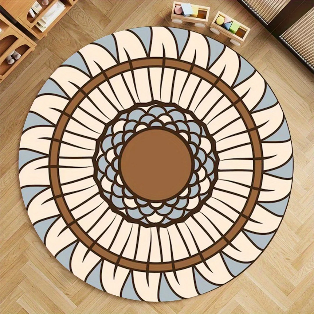 Large round cushion with geometric pattern-high-density fluffy polyester non-slip mat carpet for living room, bedroom, kitchen
Large round cushion with geometric pattern-high-density fluffy polyester non-slip mat carpet for living room, bedroom, kitchen