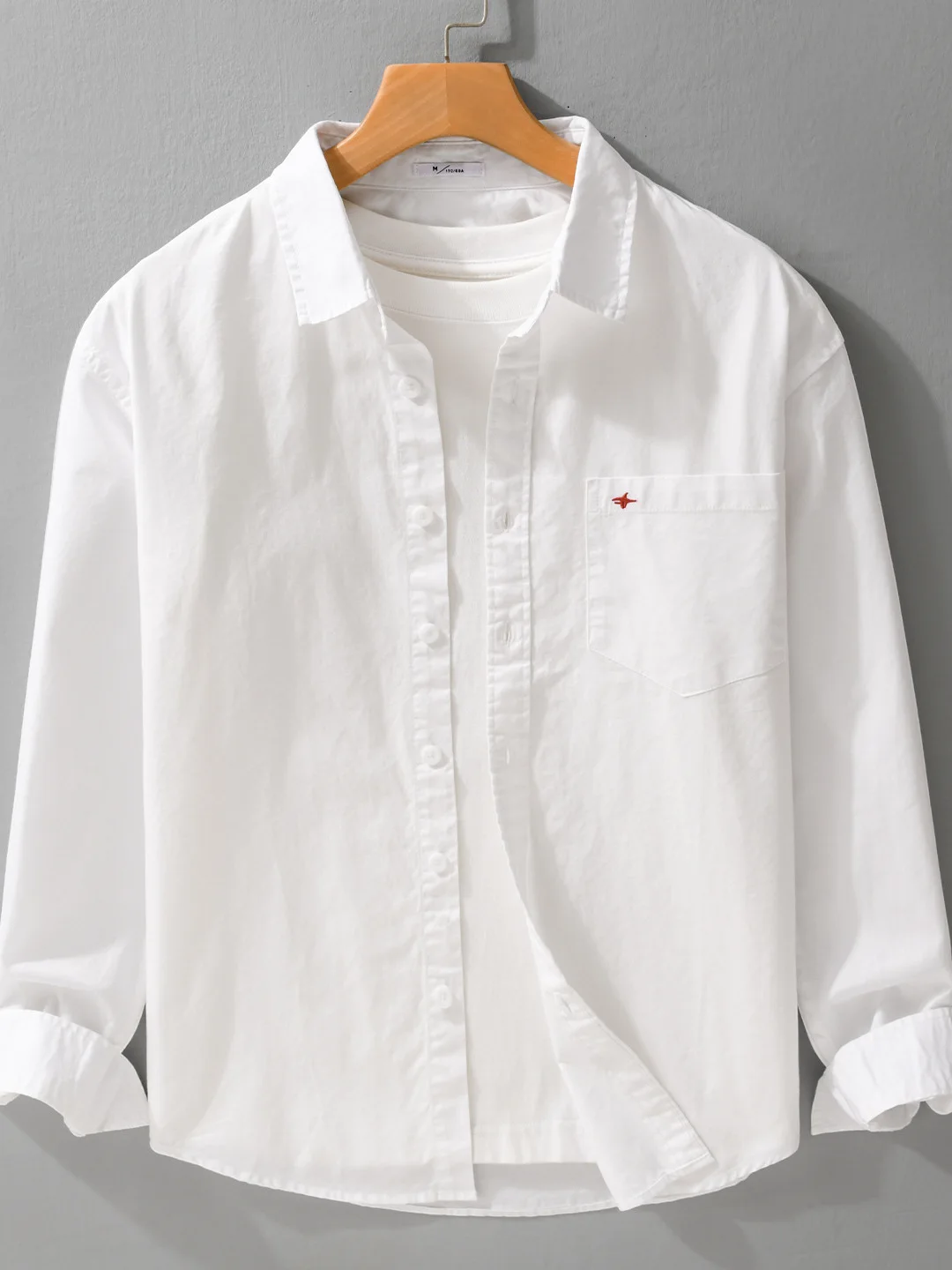 Pure Cotton Long Sve Casual irt Men's Loose Fit Top Stitched Embroidery Spring Autumn Sle Comfortable Base Layer irt
Pure Cotton Long Sve Casual irt Men's Loose Fit Top Stitched Embroidery Spring Autumn Sle Comfortable Base Layer irt