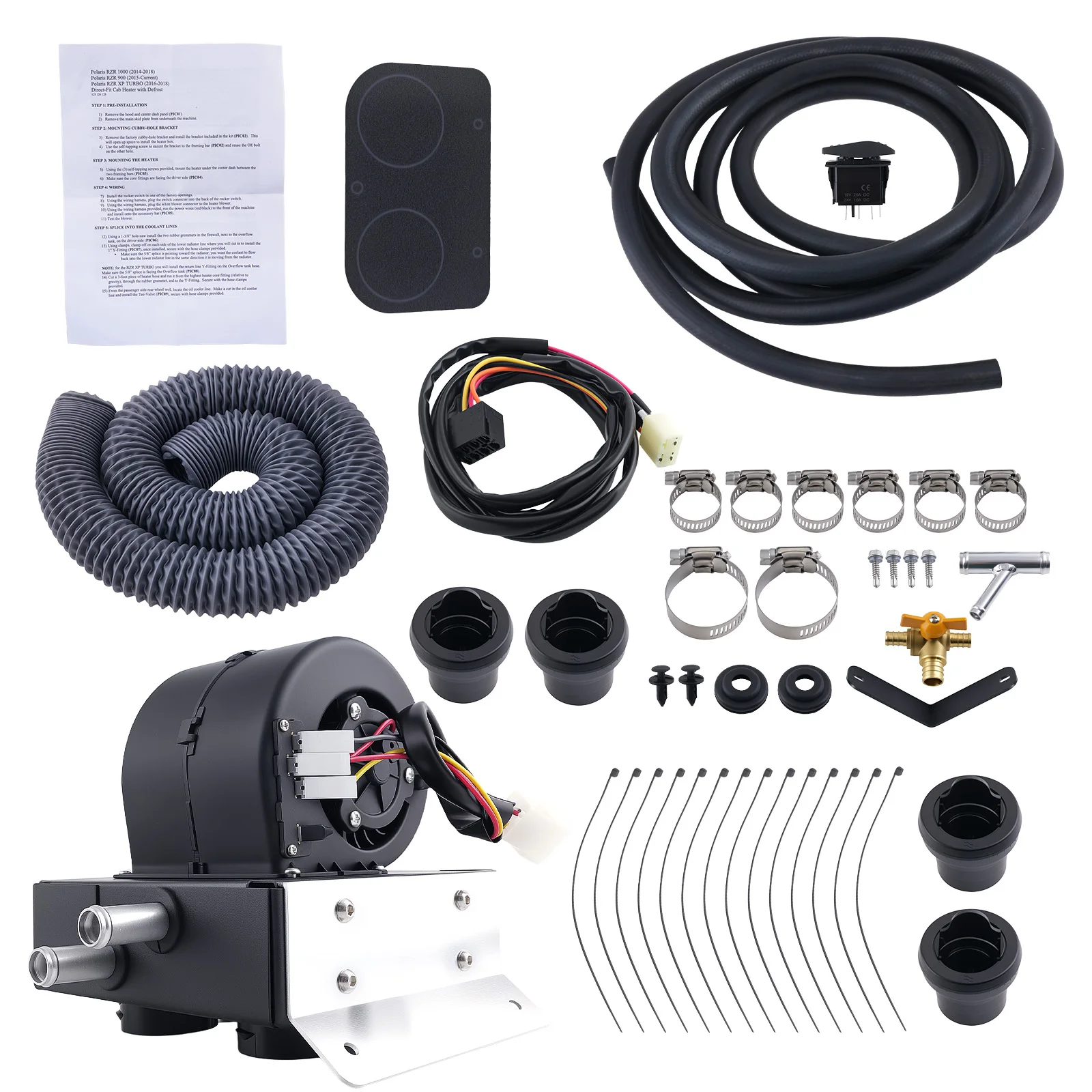 Cab Heater Kit With Defrost Vents for Polaris RZR 900 2015-2020 SSHK126-00 ATV
Cab Heater Kit With Defrost Vents for Polaris RZR 900 2015-2020 SSHK126-00 ATV