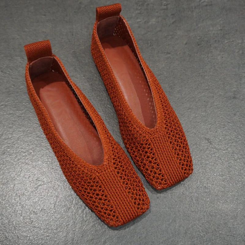 2026 New Summer Hollow Knit Women's Shoes Fashion Ballet Flats Shoes For Women Casual Non-slip Square Toe Women Shoes
2026 New Summer Hollow Knit Women's Shoes Fashion Ballet Flats Shoes For Women Casual Non-slip Square Toe Women Shoes