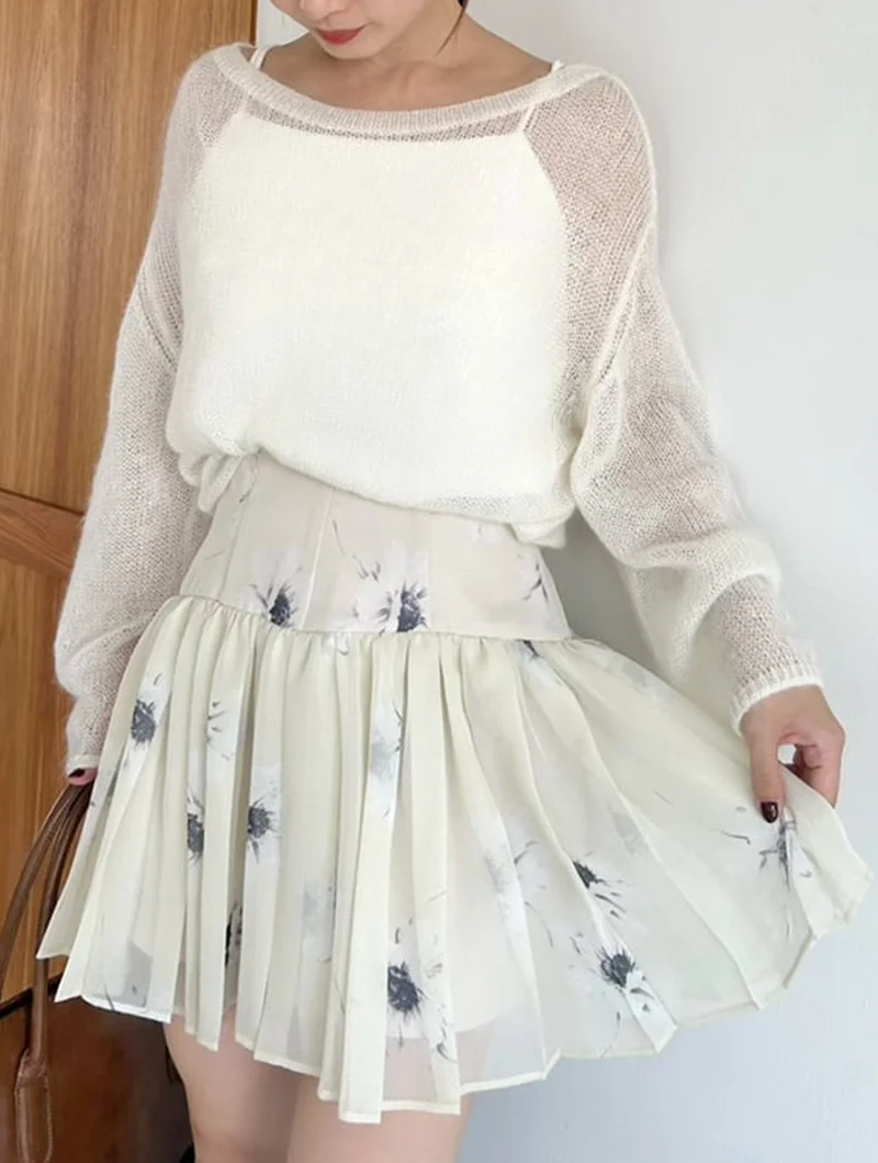 Sweet Floral Print Pleated Skirt High Waist B25113 Autumn Winter New Arrival Korean Style Women's Casual Skirts
Sweet Floral Print Pleated Skirt High Waist B25113 Autumn Winter New Arrival Korean Style Women's Casual Skirts