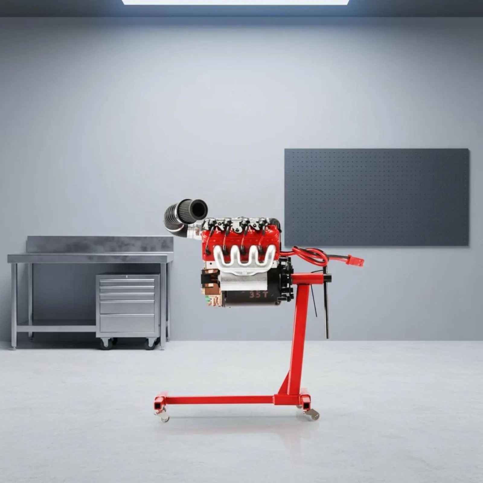 V8 Engine Stand Stainless Steel Body 360 Degree Engine Stand Auto Repair Equipment Locking Fastener Wheeled Base for Workshop
V8 Engine Stand Stainless Steel Body 360 Degree Engine Stand Auto Repair Equipment Locking Fastener Wheeled Base for Workshop