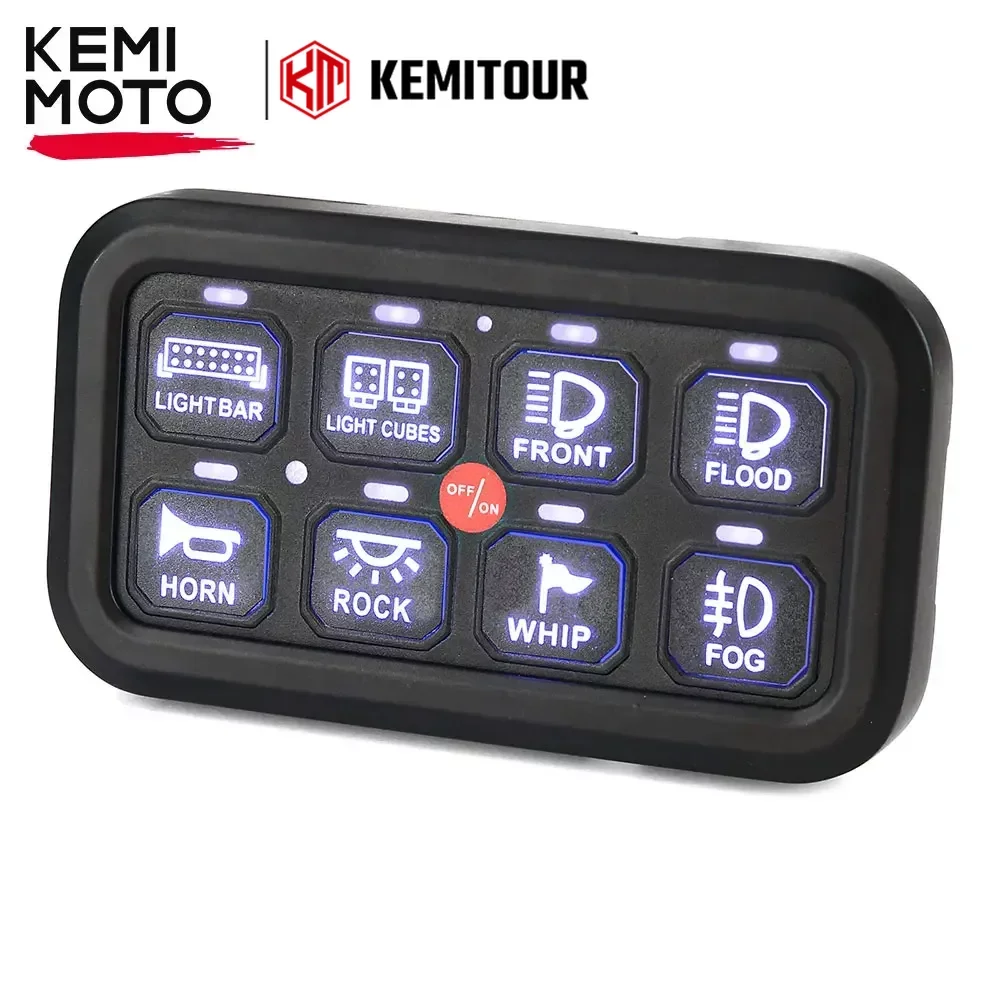 8 Gang Switch Panel 12-24V Electronic Relay System UTV ATV Pickup Wagon UTB Cab SUV Truck Boat Bus Touch Control Panel Box
8 Gang Switch Panel 12-24V Electronic Relay System UTV ATV Pickup Wagon UTB Cab SUV Truck Boat Bus Touch Control Panel Box
