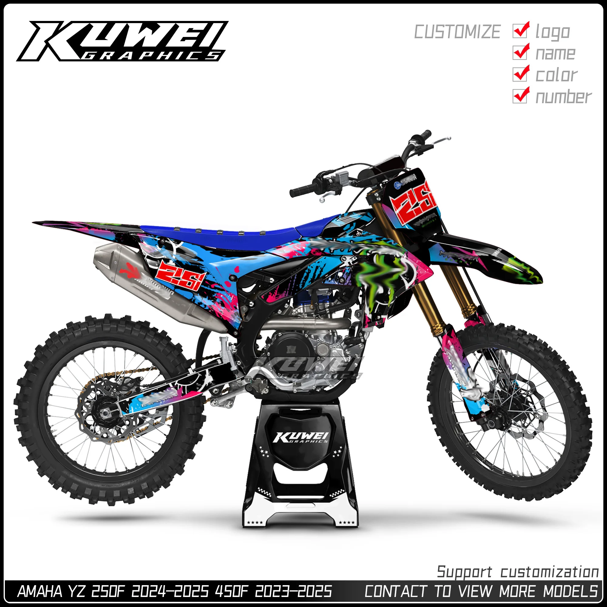 Подходит для Yamaha Yz250F 2024-2025 Yz 450F 2023 2024 2025 комплект графических наклеек комплект наклеек H03
Подходит для Yamaha Yz250F 2024-2025 Yz 450F 2023 2024 2025 комплект графических наклеек комплект наклеек H03