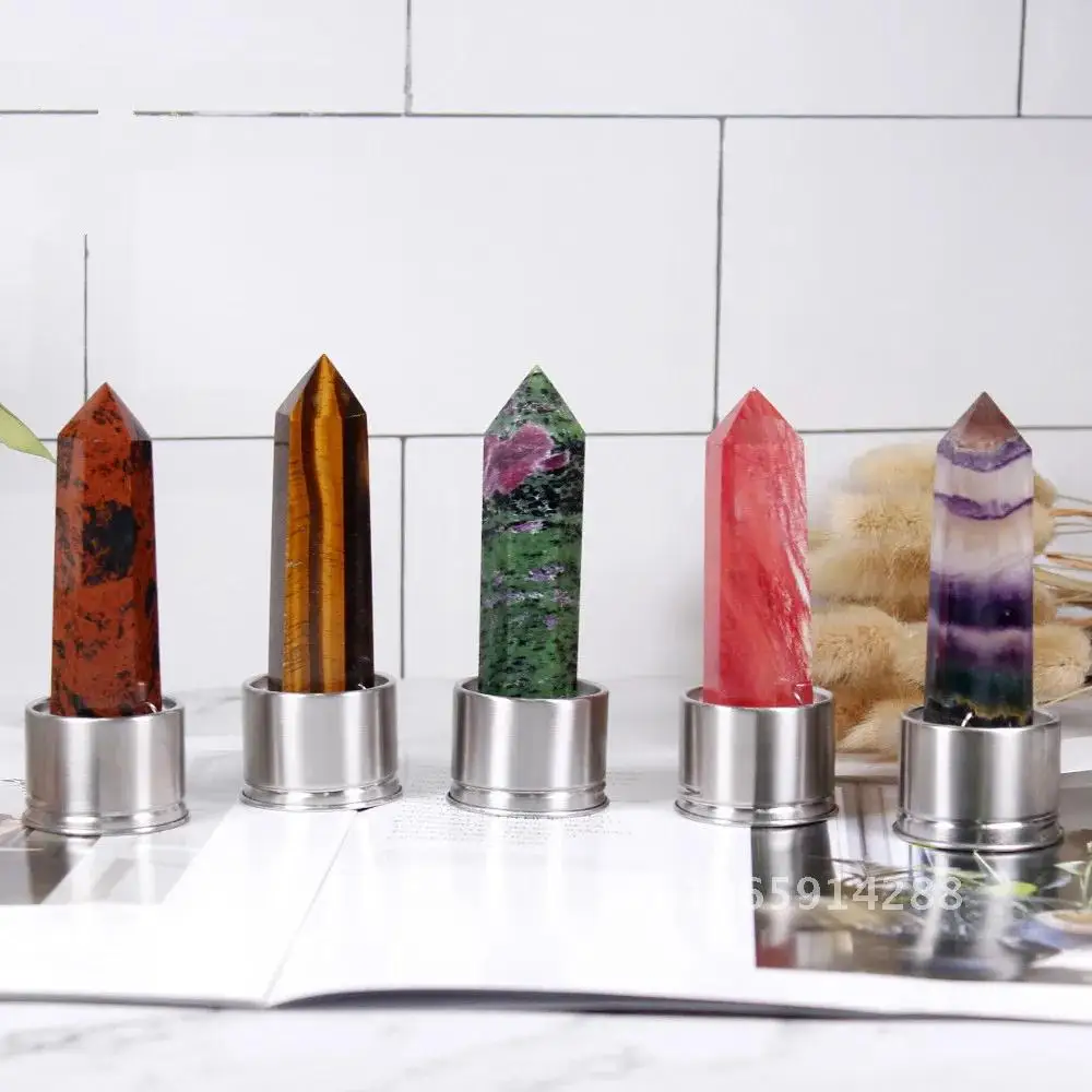 Natural Quartz Gemstone Crystal Hexagonal Pointed Column+Bottom ( Bottle Include Energy Mesh Water ) Not Crystal Bottle
Natural Quartz Gemstone Crystal Hexagonal Pointed Column+Bottom ( Bottle Include Energy Mesh Water ) Not Crystal Bottle