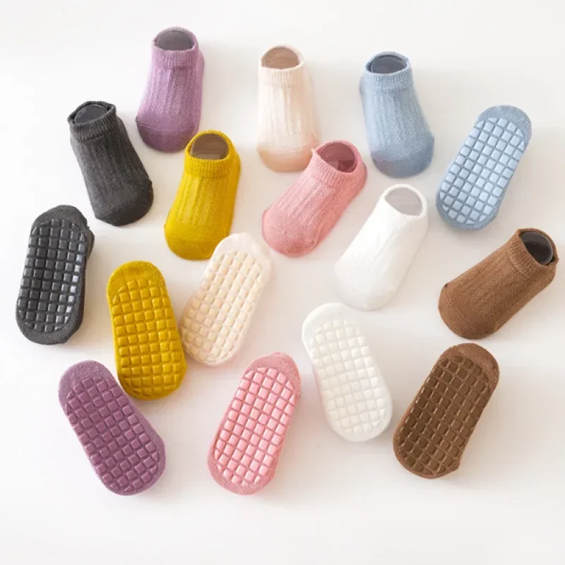 Baby Cotton Socks - Soft Anti-Slip Boat Socks for 0-5 Years, Solid Color Infant Footies
Baby Cotton Socks - Soft Anti-Slip Boat Socks for 0-5 Years, Solid Color Infant Footies