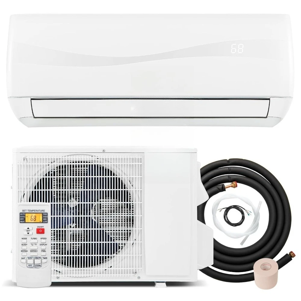 9000BTU Mini Split Air Conditioner& Heater, 19 SEER2 115V Wall-Mounted Ductless AC Unit Cools Rooms up to 450 Sq., Customized
9000BTU Mini Split Air Conditioner& Heater, 19 SEER2 115V Wall-Mounted Ductless AC Unit Cools Rooms up to 450 Sq., Customized