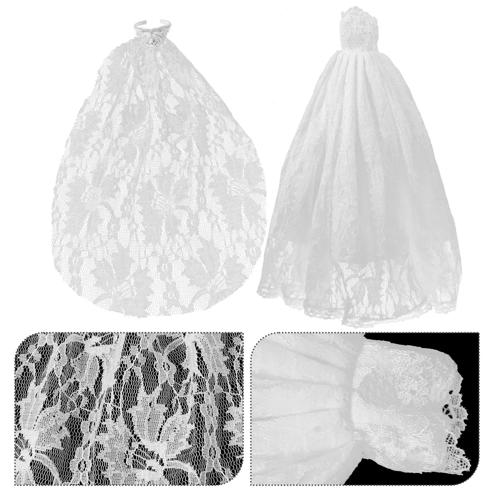 1Set Wedding Dress Veil Decorative Costume Outfit Soft Washable Reusable Clothing for Imaginative Pretend Play and Dress
1Set Wedding Dress Veil Decorative Costume Outfit Soft Washable Reusable Clothing for Imaginative Pretend Play and Dress