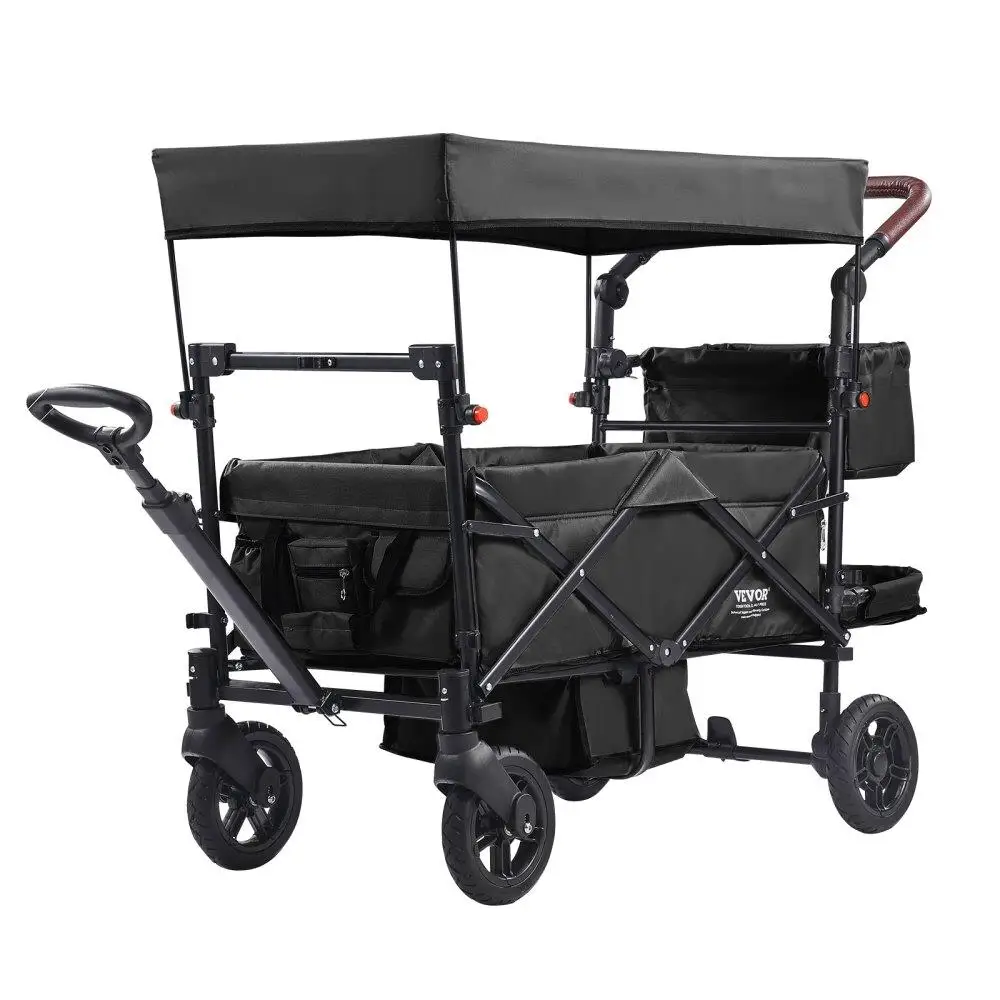 Quad Wagon Stroller for 4 Kids with Adjustable Handle 5-Point Harness Removable Canopy 4-Wheel Push and Pull Design
Quad Wagon Stroller for 4 Kids with Adjustable Handle 5-Point Harness Removable Canopy 4-Wheel Push and Pull Design