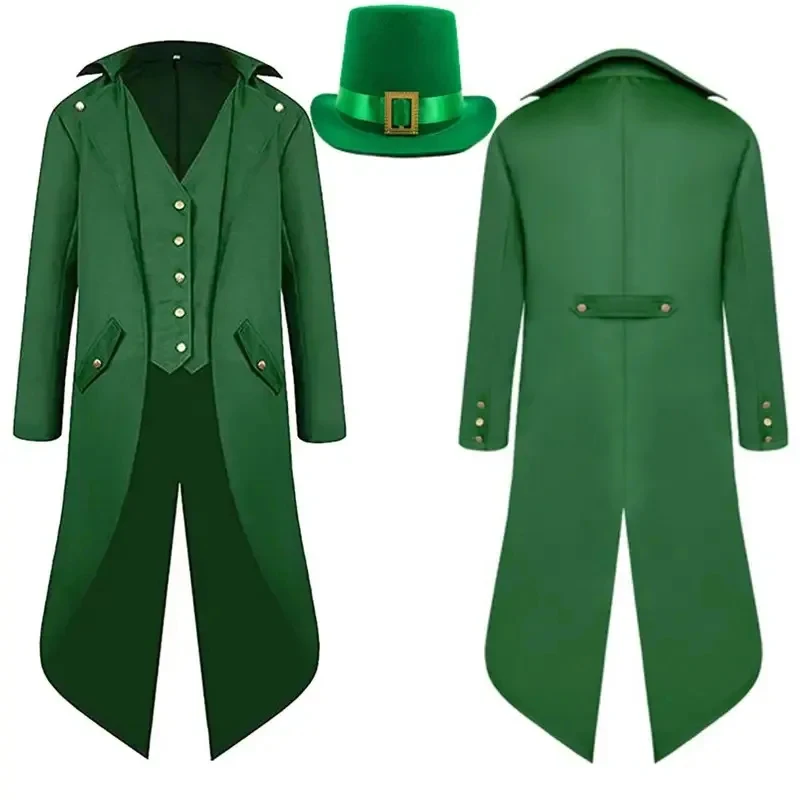 ♥AA St Patrick's Day Costume Steampunk Retro Cosplay Jacket Coat Hat Men Male Disguise Outfits Halloween Carnival P New 2026
♥AA St Patrick's Day Costume Steampunk Retro Cosplay Jacket Coat Hat Men Male Disguise Outfits Halloween Carnival P New 2026