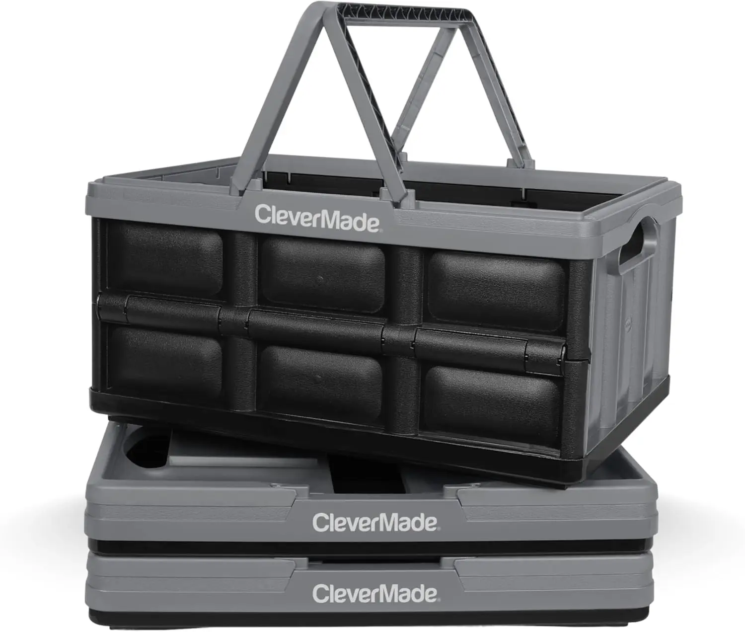 Collapsible Shopping Basket 32L 3 Pack with Handles, Folding Grocery Crate for Trunk Organizer, Stackable Reusable Storage
Collapsible Shopping Basket 32L 3 Pack with Handles, Folding Grocery Crate for Trunk Organizer, Stackable Reusable Storage