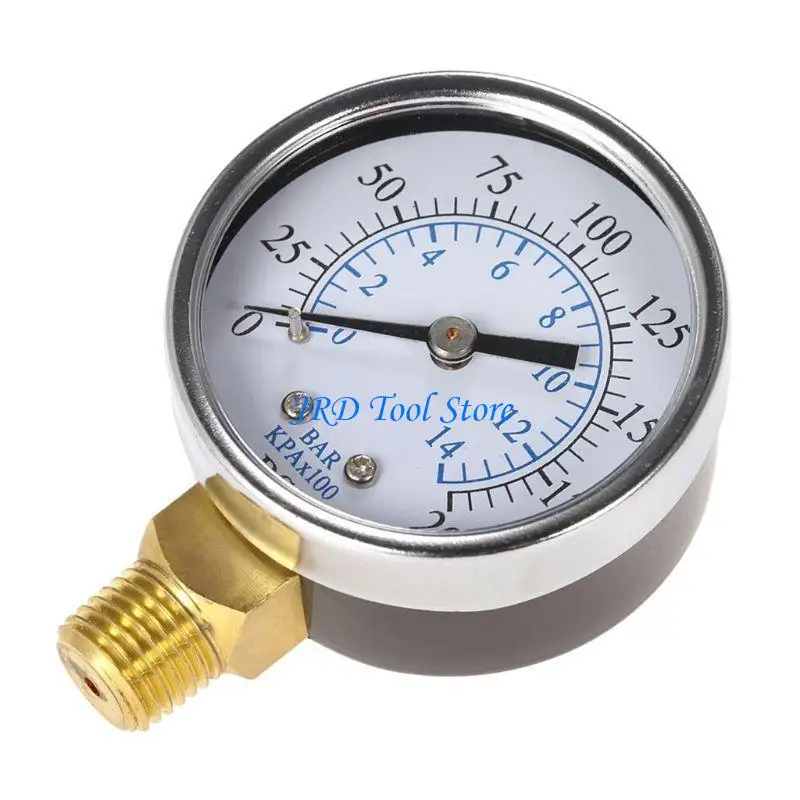 A2UD Utility Pressure Gauge 1/4" NPT Bottom Mount Metal for Case 0-200 PSI 0-14
A2UD Utility Pressure Gauge 1/4" NPT Bottom Mount Metal for Case 0-200 PSI 0-14