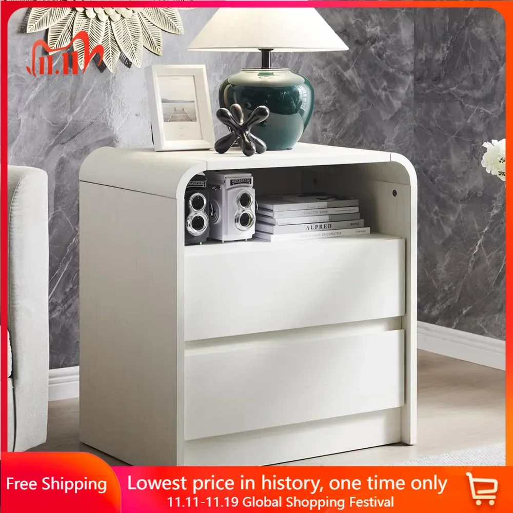 Nightstand Modern Bedside Table with Charging Station for Bedroom 25" Tall Wood Nightstands
Nightstand Modern Bedside Table with Charging Station for Bedroom 25" Tall Wood Nightstands
