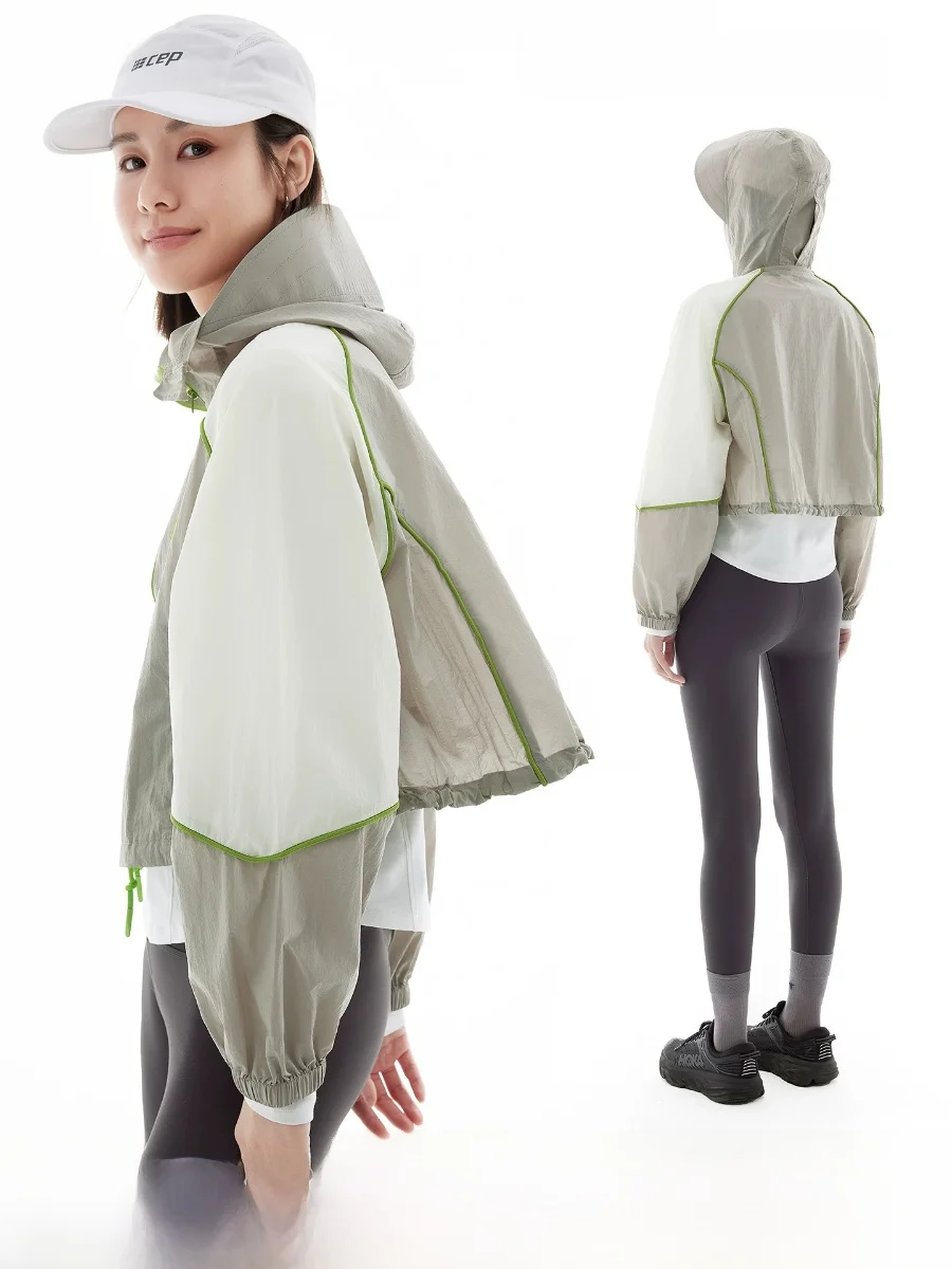 Cloud Life Lightweight Windbreaker UPF50 Sun Protection Color Block Hooded Short Jacket Women's Summer Casual Loose Fit Jacket
Cloud Life Lightweight Windbreaker UPF50 Sun Protection Color Block Hooded Short Jacket Women's Summer Casual Loose Fit Jacket