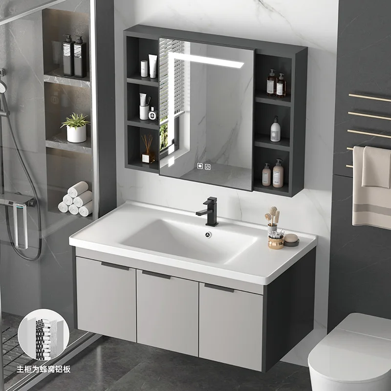 Thickened honeycomb aluminum bathroom cabinet toilet sink washbasin toilet ceramic countertop washbasin integrated 
Thickened honeycomb aluminum bathroom cabinet toilet sink washbasin toilet ceramic countertop washbasin integrated